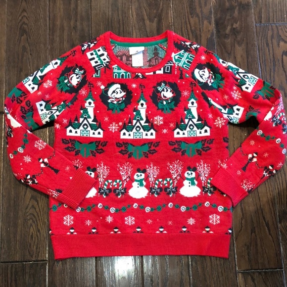 Disney red light up Christmas sweater size large - Picture 3 of 7